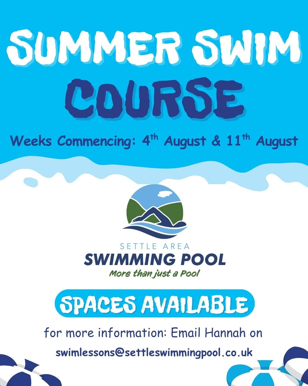 Intensive Swimming Poster 2025